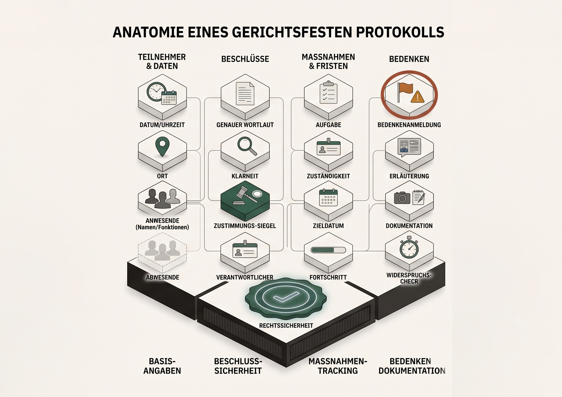 Gerichtsfeste Protokolle