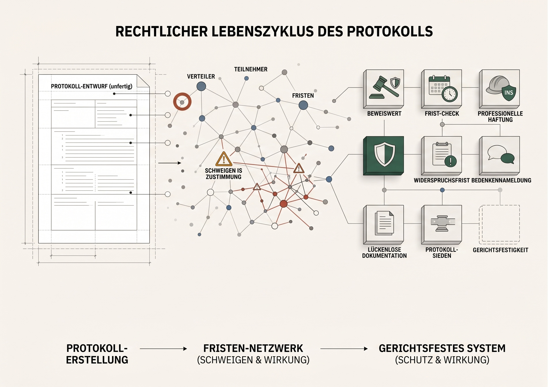 Rechstsichere Protokollerstellung im Bauwesen